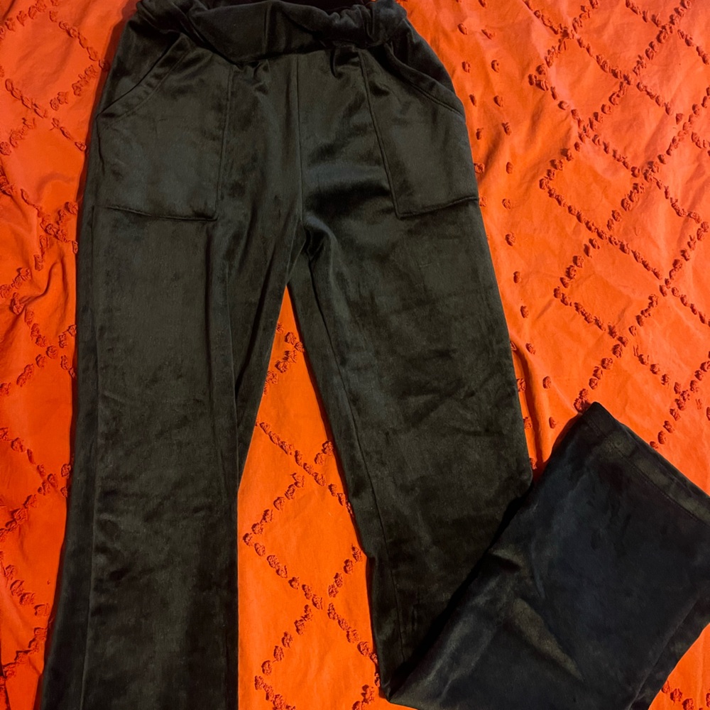 Black Velvet Pants